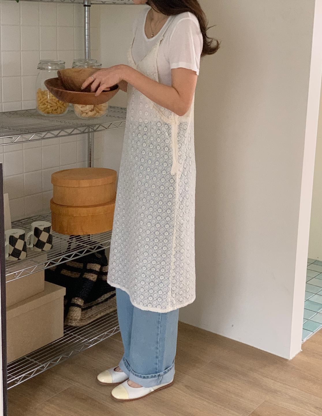 레이스레이어드원피스